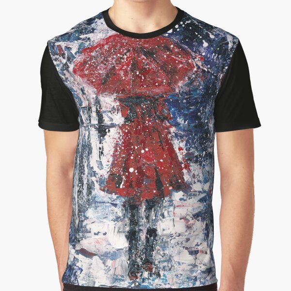Woman with red umbrella by Ibreathart