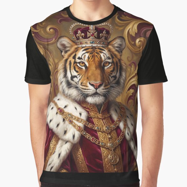 Tiger King cool animal Tudor style portrait art by Vintage Designs + T-Shirts, Hoodie, Sweatshirt | BlankRebels.com (Image 1)