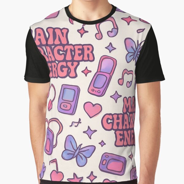 Main Character Energy Repeating Pattern Y2K Aesthetic Design by Designeerguy T-Shirts, Hoodie, Sweatshirt (Image 1)