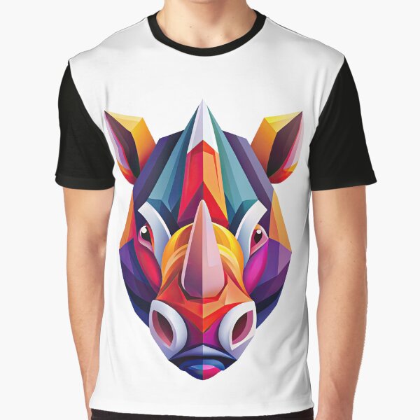 Sticker T-shirt Design: Rhino by ForeverPrintsOK Hoodie, Sweatshirt | BlankRebels.com (Image 1)