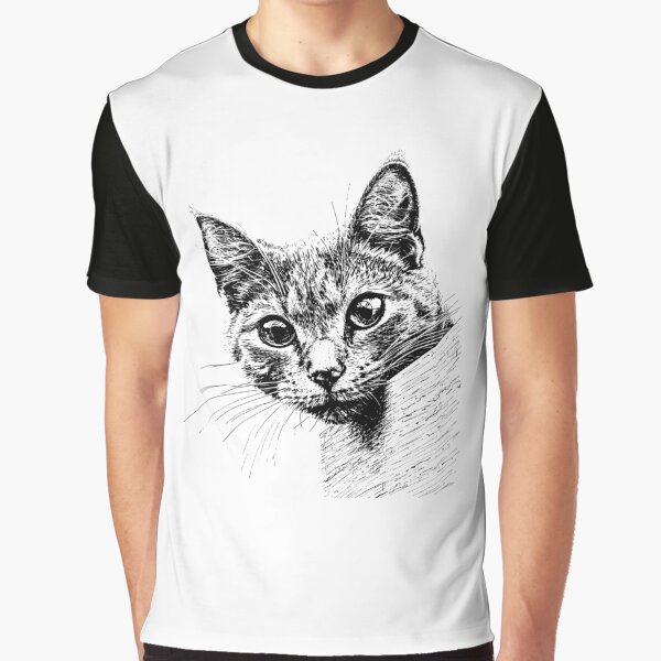 Scribble Cat Abstract Sketch Minimalist Cat Art Lover by MuniraWearify T-Shirts, Hoodie, Sweatshirt (Image 1)