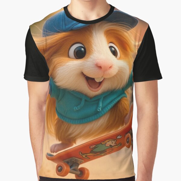 Skater Peruvian Guinea Pig by Sillytoe T-Shirts, Hoodie, Sweatshirt | BlankRebels.com (Image 1)