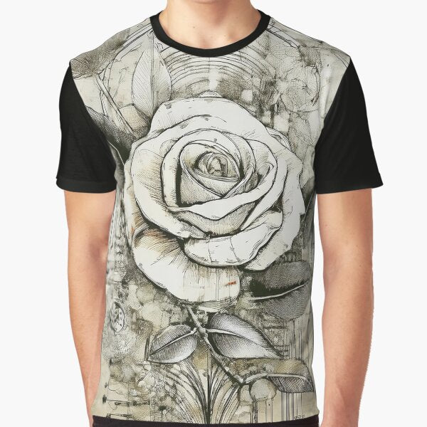 Timeless Elegance: Roses and Architecture by PixelAlchemyX T-Shirts, Hoodie, Sweatshirt | BlankRebels.com (Image 1)