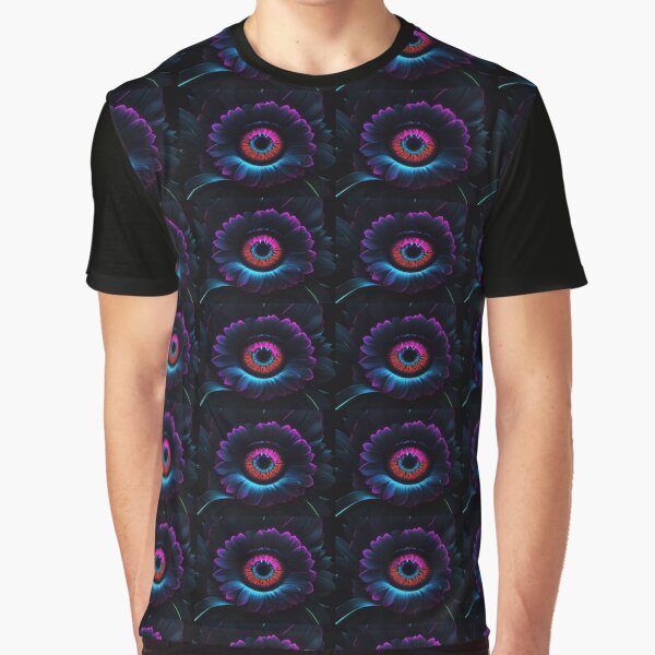 Neon style dark floral eye by Exilyos-Arts T-Shirts, Hoodie, Sweatshirt | BlankRebels.com (Image 1)
