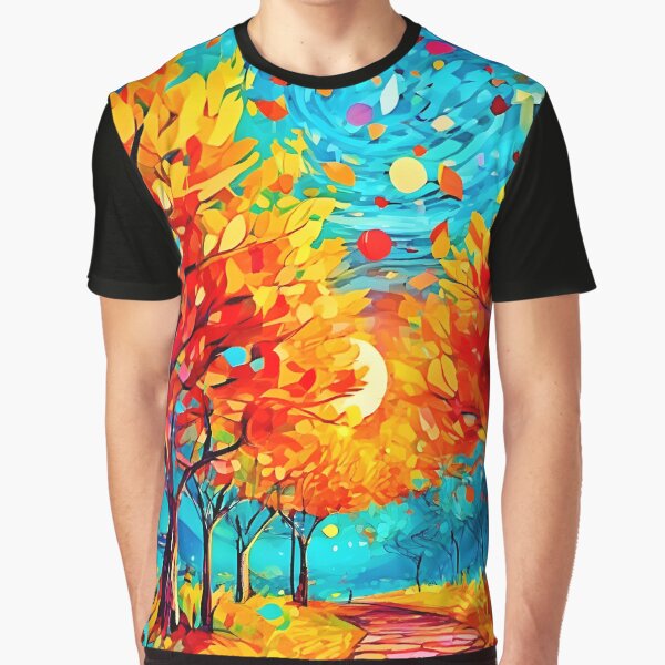 Vibrant Forest Path to the Moon by Health And Fitness Posts e-Store T-Shirts, Hoodie, Sweatshirt | BlankRebels.com (Image 1)