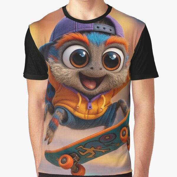 Skater Peacock Spider by Sillytoe T-Shirts, Hoodie, Sweatshirt | BlankRebels.com (Image 1)