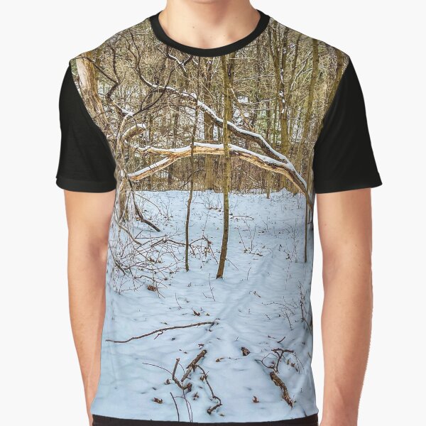 Winter Woods Fallen Tree Arch by aadventures T-Shirts, Hoodie, Sweatshirt | BlankRebels.com (Image 1)