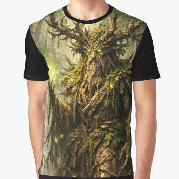 Ancient Forest Ent Guardian – Mystical Tree Spirit Fantasy Art by DrakariArt T-Shirts, Hoodie, Sweatshirt (Image 1)