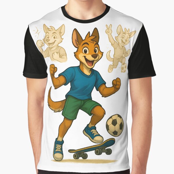 A cool football kangaroo on a skateboard by FreddyE T-Shirts, Hoodie, Sweatshirt | BlankRebels.com (Image 1)