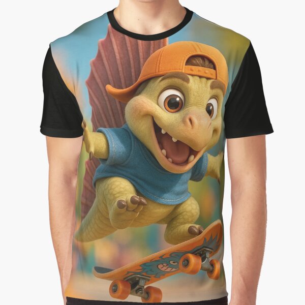 Skater Pelycosaurus by Sillytoe T-Shirts, Hoodie, Sweatshirt | BlankRebels.com (Image 1)