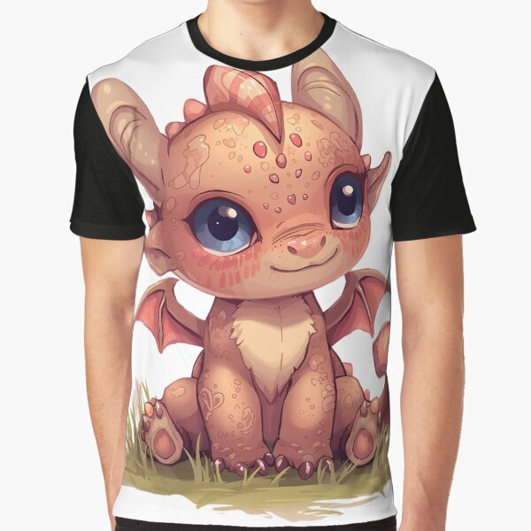 Cute dragon in the fairytale forest by SimonsDesignArt T-Shirts, Hoodie, Sweatshirt | BlankRebels.com (Image 1)