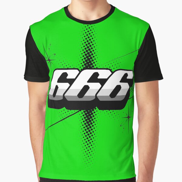 666 Neon Green Angel Number with Y2K Aesthetic Sparkles by Spooks Looks T-Shirts, Hoodie, Sweatshirt (Image 1)