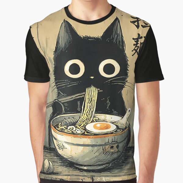 Kawaii Ramen Cat Japanese Noodles by Sounds8342 T-Shirts, Hoodie, Sweatshirt | BlankRebels.com (Image 1)