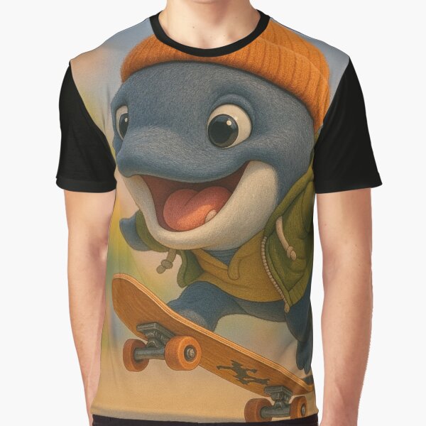 Skater Minke Whale by Sillytoe T-Shirts, Hoodie, Sweatshirt | BlankRebels.com (Image 1)