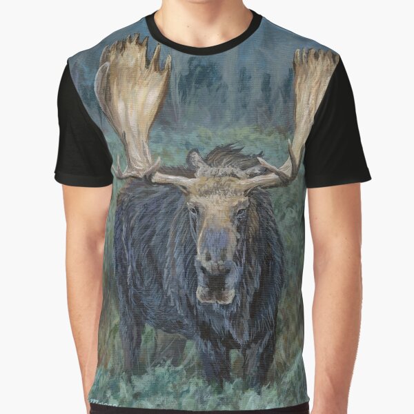 Moose in the Morning by Steph Moraca T-Shirts, Hoodie, Sweatshirt | BlankRebels.com (Image 1)
