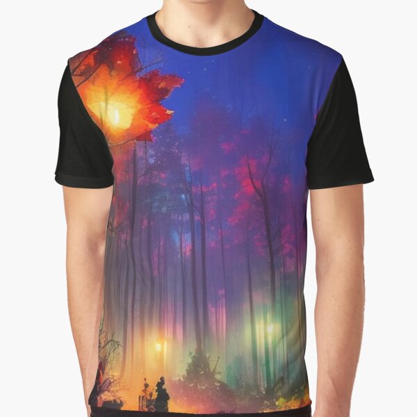 Dark Fantasy Forest Nightscape by GrimSun T-Shirts, Hoodie, Sweatshirt | BlankRebels.com (Image 1)