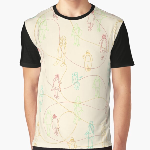 doodle people around the city (cream) by joysdart T-Shirts, Hoodie, Sweatshirt | BlankRebels.com (Image 1)