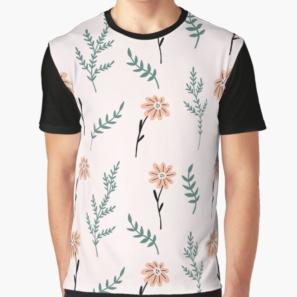 Minimalist Flower Pattern Aesthetic | Simple Floral Line Art Design by TropicalTrails T-Shirts, Hoodie, Sweatshirt (Image 1)