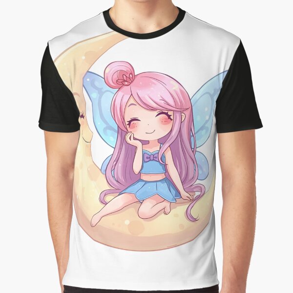 Cute fairy on a crescent moon by SimonsDesignArt T-Shirts, Hoodie, Sweatshirt | BlankRebels.com (Image 1)