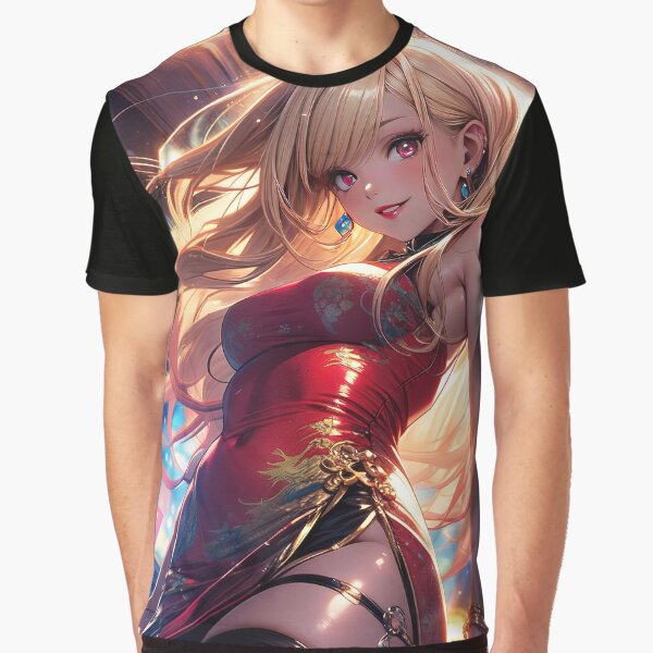 Red Kimono Blonde Girl Neo City T-Shirts, Hoodie, Sweatshirt