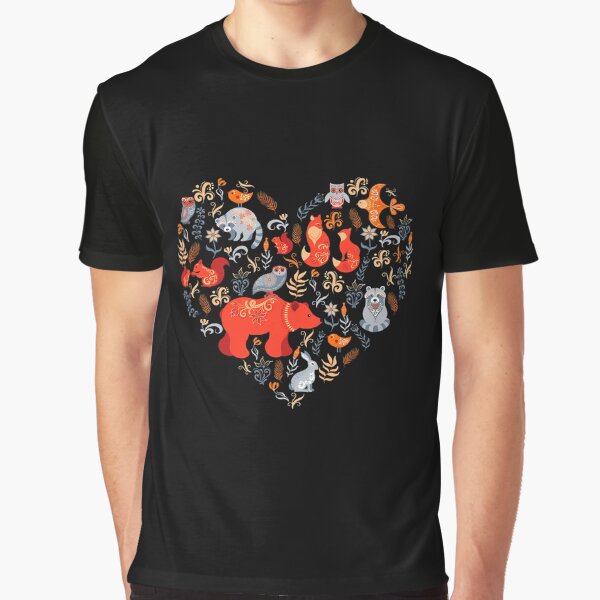 Woodland Animals Fairy Tale Pattern by uzlvrlwwsux58 T-Shirts, Hoodie, Sweatshirt | BlankRebels.com (Image 1)