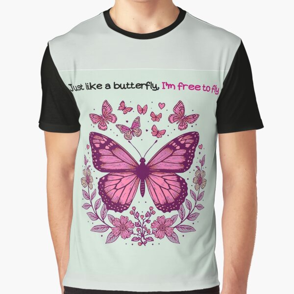 Free to Fly Butterfly Bloom by StarPicks T-Shirts, Hoodie, Sweatshirt | BlankRebels.com (Image 1)