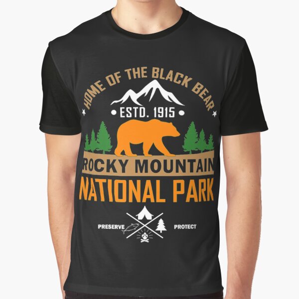 Rocky Mountain National Park Black Bear Tshirt by Clavitaps Hoodie, Sweatshirt | BlankRebels.com (Image 1)