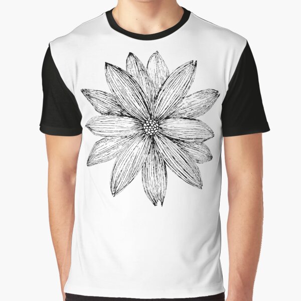 Single Fower blacklined by Jodster66 T-Shirts, Hoodie, Sweatshirt | BlankRebels.com (Image 1)