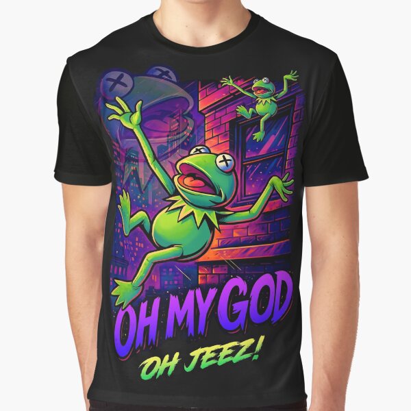 Kermit The Frog Meme / Falling Off A Building by DarrenAshenOne T-Shirts, Hoodie, Sweatshirt | BlankRebels.com (Image 1)