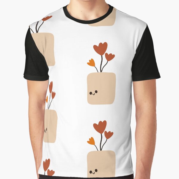 Minimalist Plant Pot Drawing | Cute and Simple Art by RM-Journey T-Shirts, Hoodie, Sweatshirt | BlankRebels.com (Image 1)