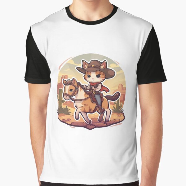 Adorable Cowboy Cat Nr.2 by Line-Creations T-Shirts, Hoodie, Sweatshirt | BlankRebels.com (Image 1)