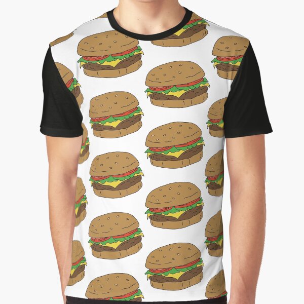 Burger (White) by Reba Lou T-Shirts, Hoodie, Sweatshirt | BlankRebels.com (Image 1)