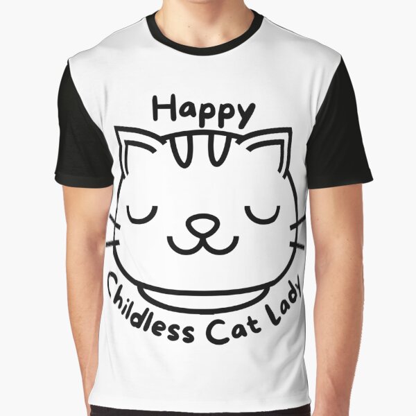 Happy Childless Cat Lady by Densgems T-Shirts, Hoodie, Sweatshirt | BlankRebels.com (Image 1)
