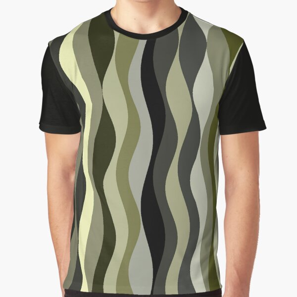 Cute Yellow Waves Pattern Background funny gift for digital art lovers by AYACHI90 T-Shirts, Hoodie, Sweatshirt (Image 1)
