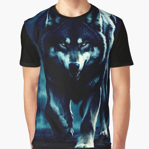 wolf – night – dark castle – dark fantasy animal art by Traumrausch T-Shirts, Hoodie, Sweatshirt | BlankRebels.com (Image 1)