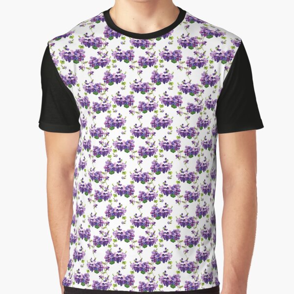 Vintage violets print - pretty purple flowers by LittleBettyMakes T-Shirts, Hoodie, Sweatshirt | BlankRebels.com (Image 1)