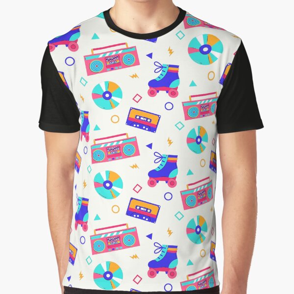 90s Retro Seamless Pattern by naragonkanok T-Shirts, Hoodie, Sweatshirt | BlankRebels.com (Image 1)