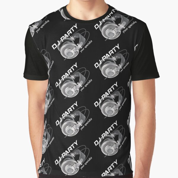 DJ Headphones, Party Specialist, Party lover pattern by coffeeapparel T-Shirts, Hoodie, Sweatshirt (Image 1)