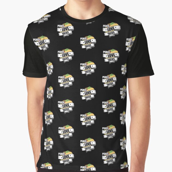 Cute & Funny Peace Love Tacos Tile Pattern by perfectpresents T-Shirts, Hoodie, Sweatshirt | BlankRebels.com (Image 1)