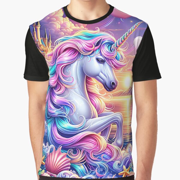 Unicorn Sunset at the Sea by I-I-Trading-Co T-Shirts, Hoodie, Sweatshirt | BlankRebels.com (Image 1)