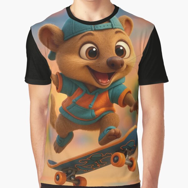Skater Mongoose by Sillytoe T-Shirts, Hoodie, Sweatshirt | BlankRebels.com (Image 1)