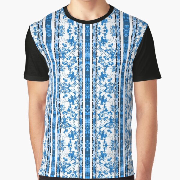 Chinoiserie Striped Floral Print by DFLC Prints T-Shirts, Hoodie, Sweatshirt | BlankRebels.com (Image 1)