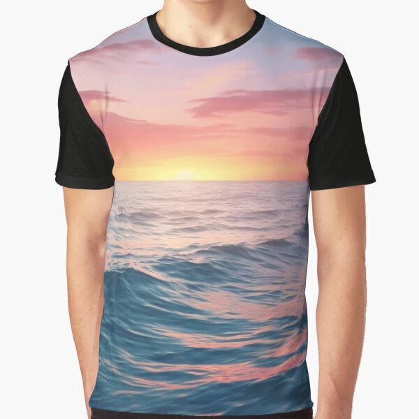 Sunset Over the Ocean by StudioRedKoala T-Shirts, Hoodie, Sweatshirt | BlankRebels.com (Image 1)