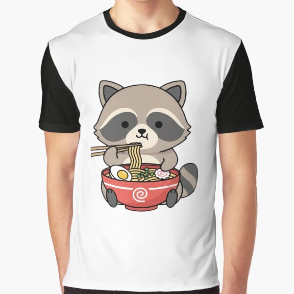 Raccoon ramen noodles japanese ramen food kawaii cute adorable by CheeseBlueprint T-Shirts, Hoodie, Sweatshirt (Image 1)