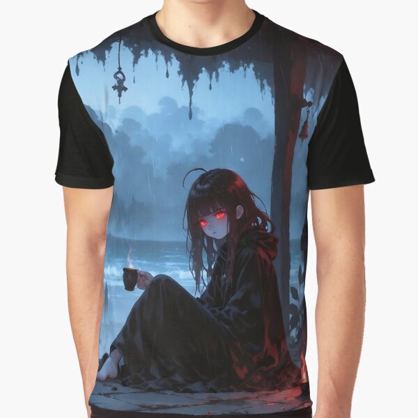 Fire Guardian – Dark Fantasy Heroine with Crimson Magic by LootLion T-Shirts, Hoodie, Sweatshirt | BlankRebels.com (Image 1)