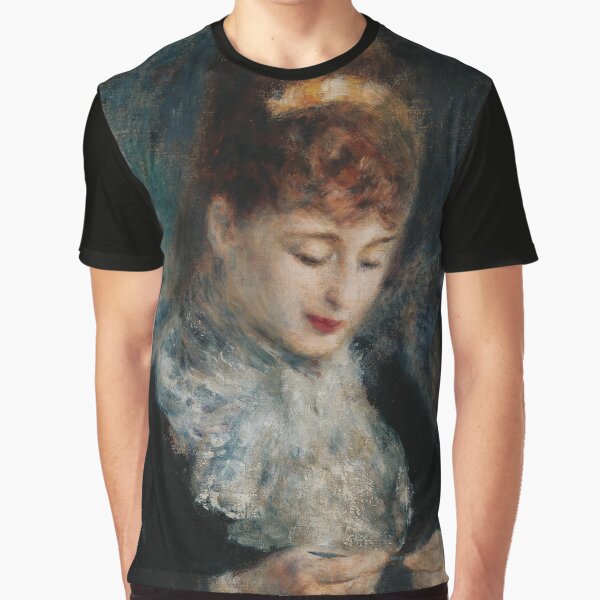 Woman Crocheting (Femme faisant du crochet) (c. 1877) Renoir by apopofbeauty T-Shirts, Hoodie, Sweatshirt (Image 1)