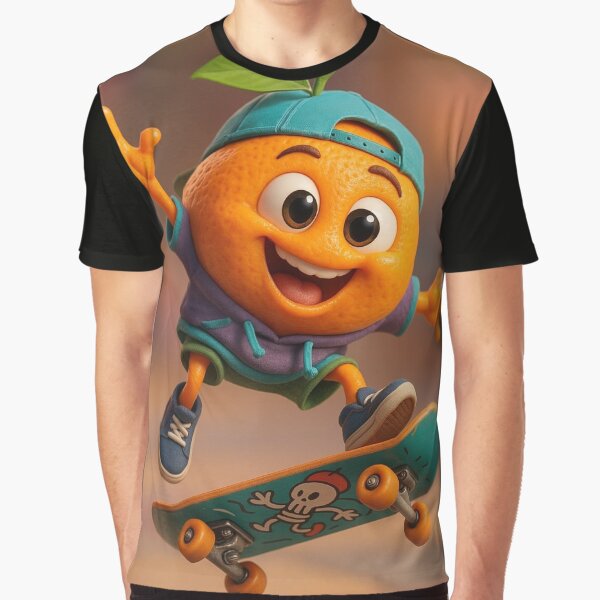 Skater Mandarin by Sillytoe T-Shirts, Hoodie, Sweatshirt | BlankRebels.com (Image 1)