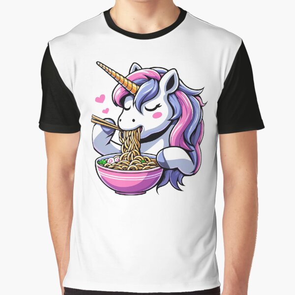Noodle-Loving Unicorn by Designowner T-Shirts, Hoodie, Sweatshirt | BlankRebels.com (Image 1)