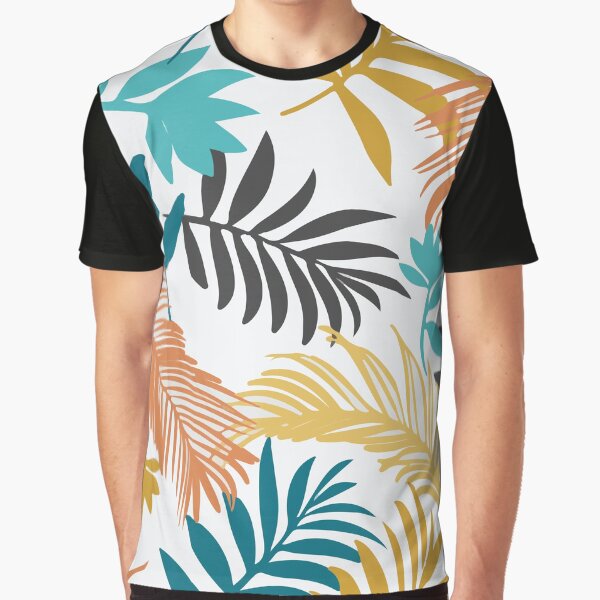 Flowers with Leaves and seamless pattern botanical illustration by Mahe-Art T-Shirts, Hoodie, Sweatshirt (Image 1)