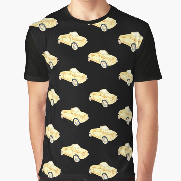 Retro Yellow Car Pattern by Violet Grant T-Shirts, Hoodie, Sweatshirt | BlankRebels.com (Image 1)
